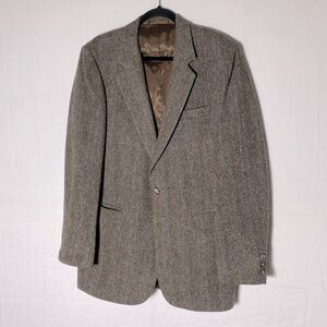 Vintage Lumiere Light Brown Wool Blazer 40 Academia Dadcore Grandpacore